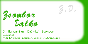 zsombor dalko business card